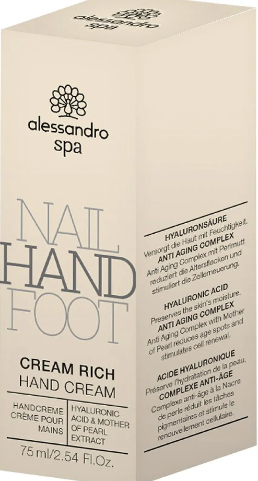 Hot Alessandro Spa Hand Cream Rich