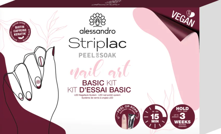 Fashion Alessandro Striplac Peel Or Soak Nail Art Basic Kit