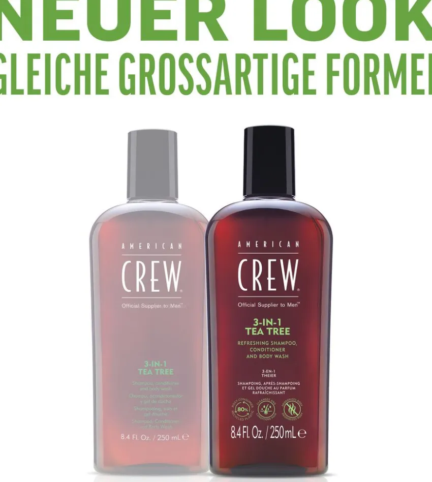 Clearance American Crew 3 in 1 Tea Tree Shampoo