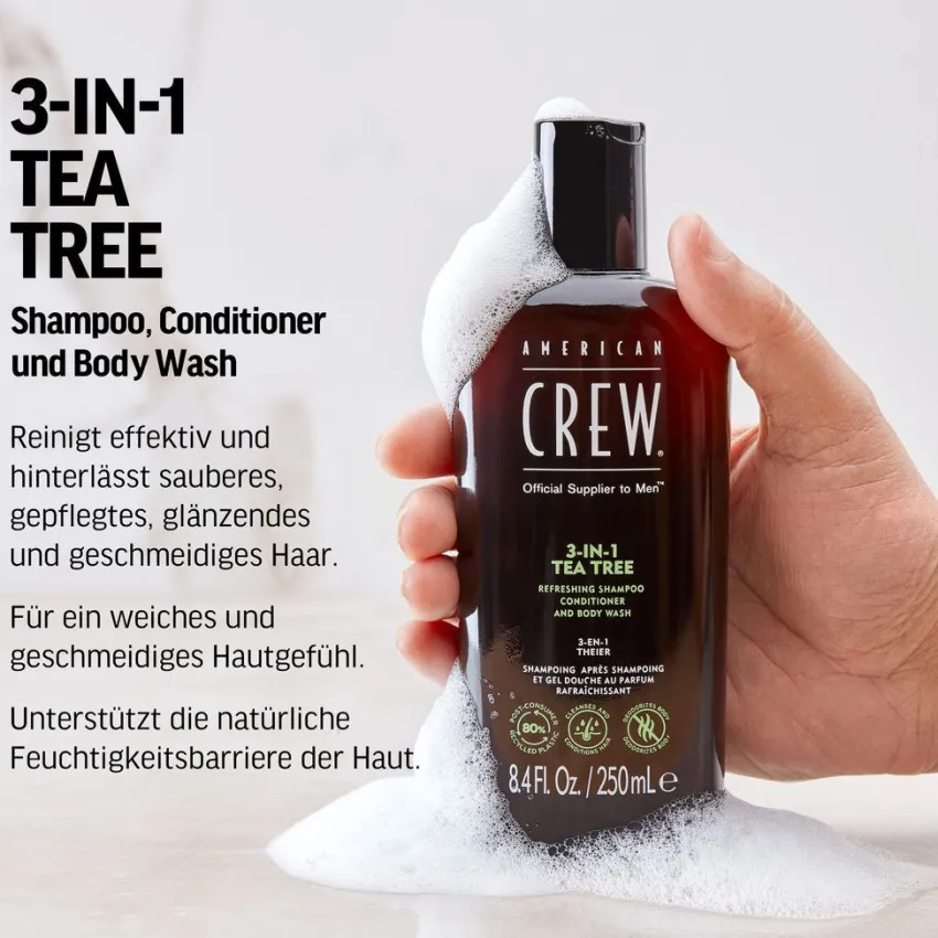 Clearance American Crew 3 in 1 Tea Tree Shampoo