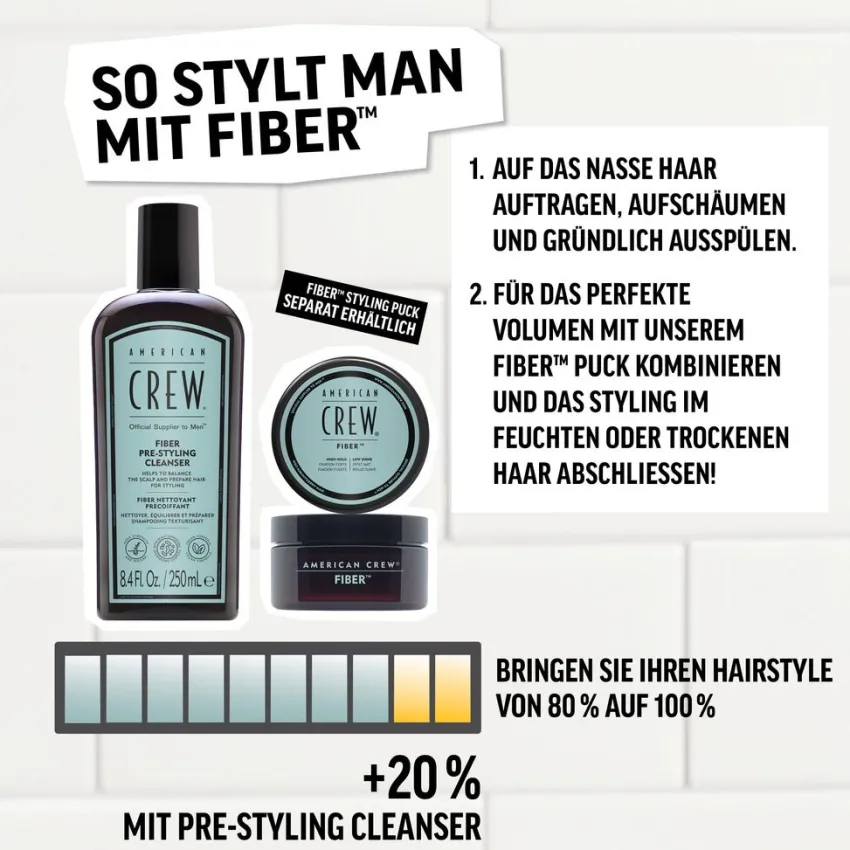 Outlet American Crew Fiber Pre-Styling Cleanser