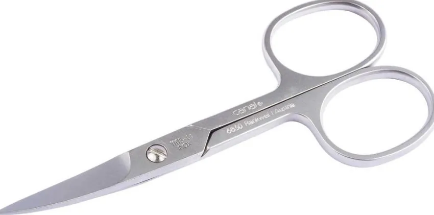 Best Canal Instrumente Canal Fußnagelschere mit Mikroverzahnung gebogen 10cm