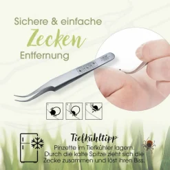 Sale Canal Instrumente Canal Zeckenpinzette für Menschen 11cm