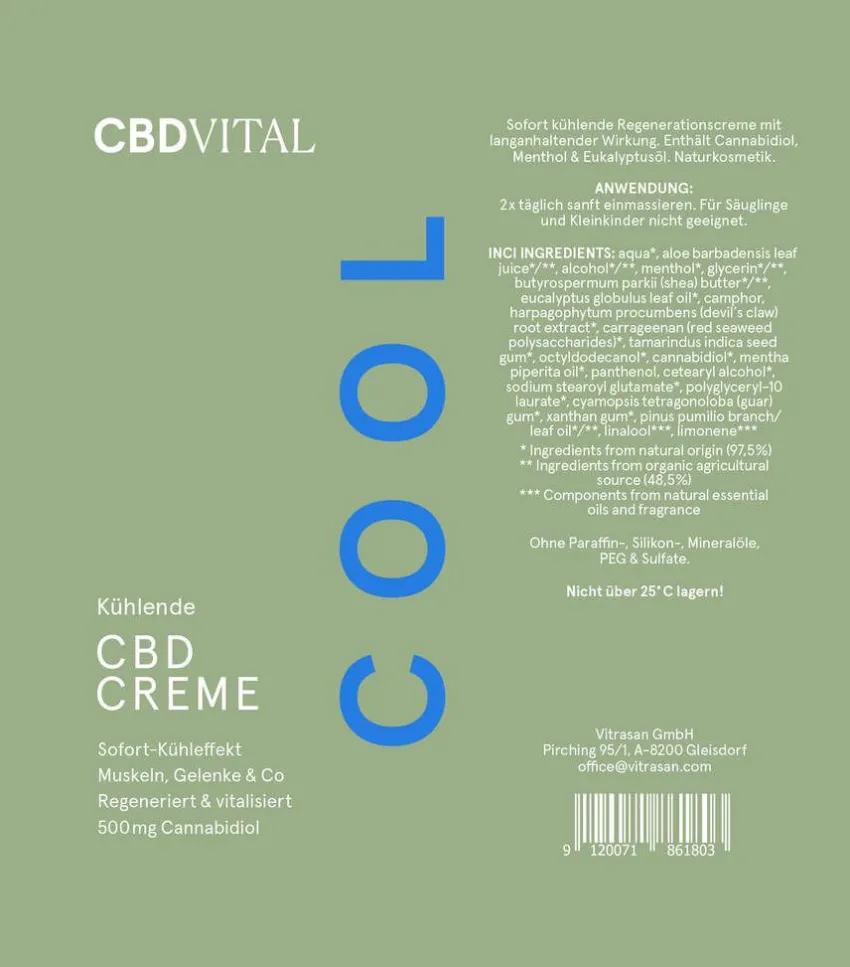 Best CBD VITAL Kühlende CBD Creme