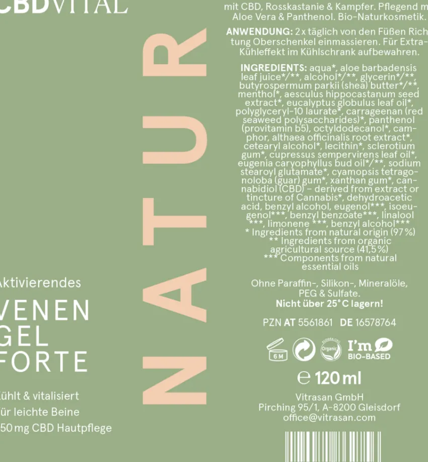 New CBD VITAL Venengel FORTE