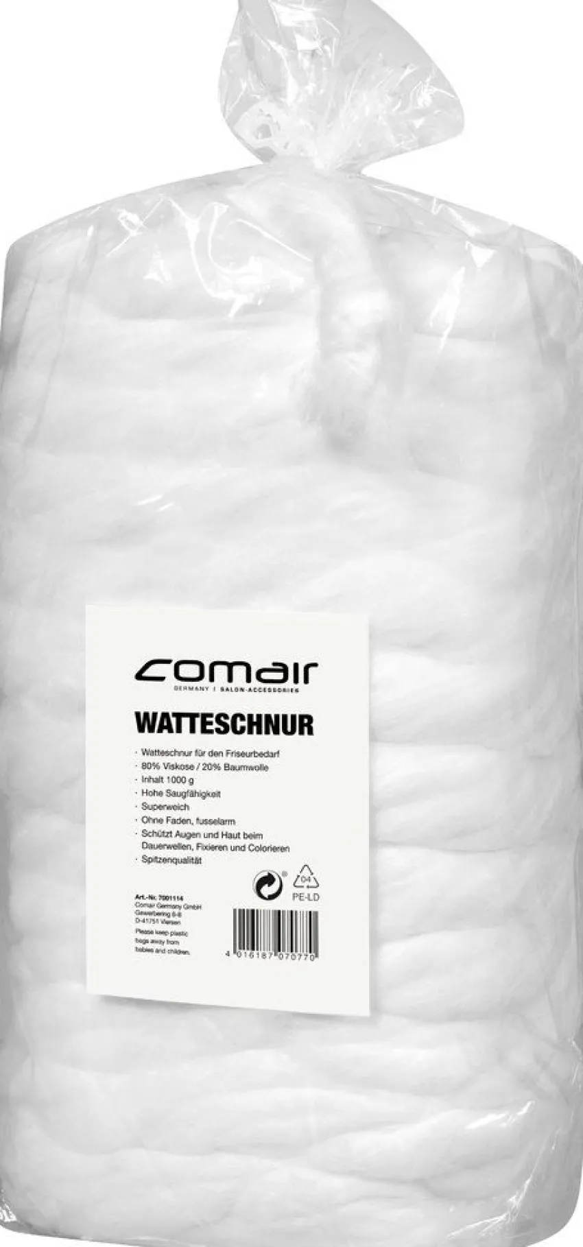 Outlet Comair Watteschnur 80% Viskose 20% Baumwolle 1000g