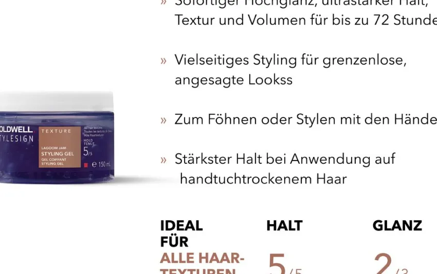 Fashion Goldwell Stylesign Texture Lagoom Jam Styling Gel