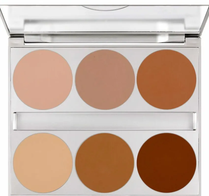 Outlet Kryolan Professional Make-Up Kryolan Dual Finish Palette 6 Farben