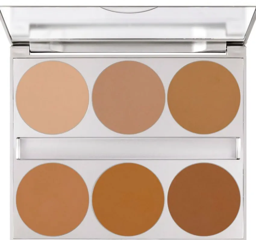 Outlet Kryolan Professional Make-Up Kryolan Dual Finish Palette 6 Farben