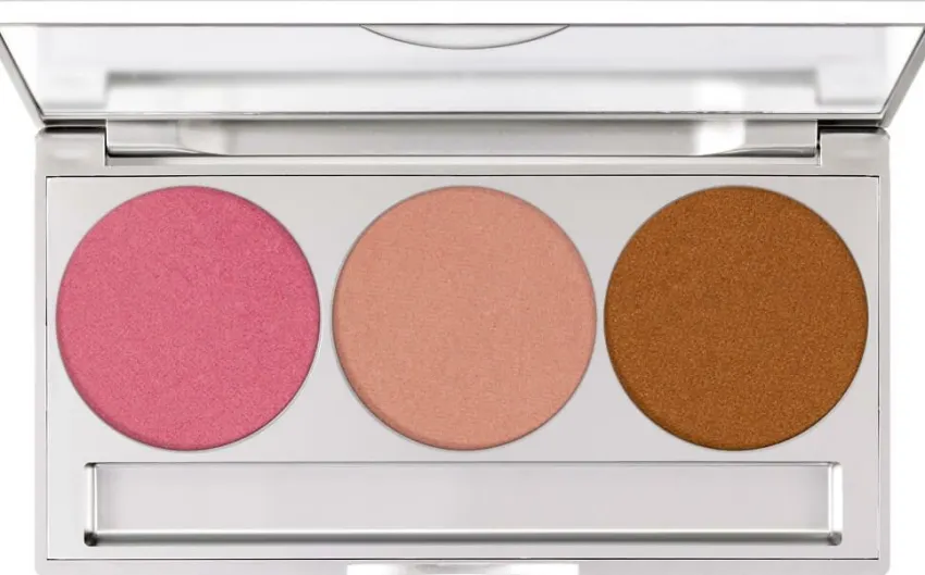 Outlet Kryolan Professional Make-Up Kryolan Glamour Glow Palette Trio Set magnetisch