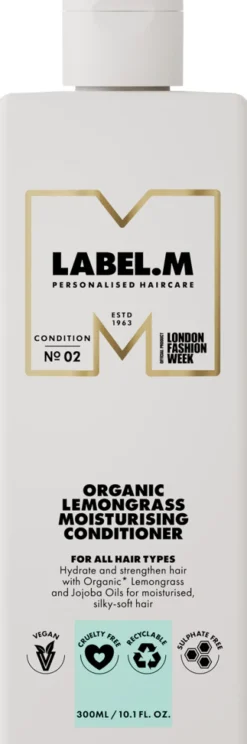 Fashion LABEL.M Organic Lemongrass Moisturising Conditioner