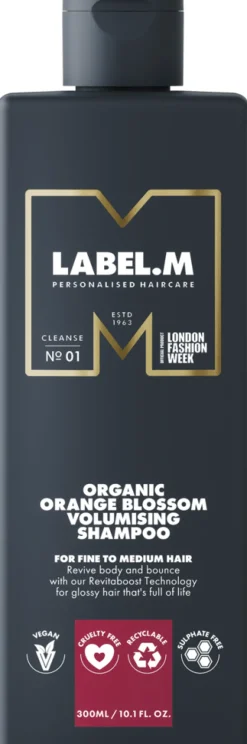 Best LABEL.M Organic Orange Blossom Volumising Shampoo