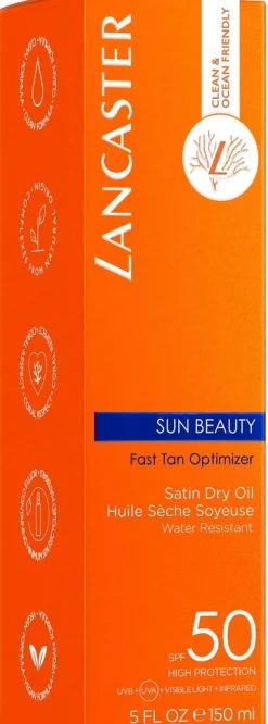 Sale Lancaster Fast Tan Satin Dry Oil