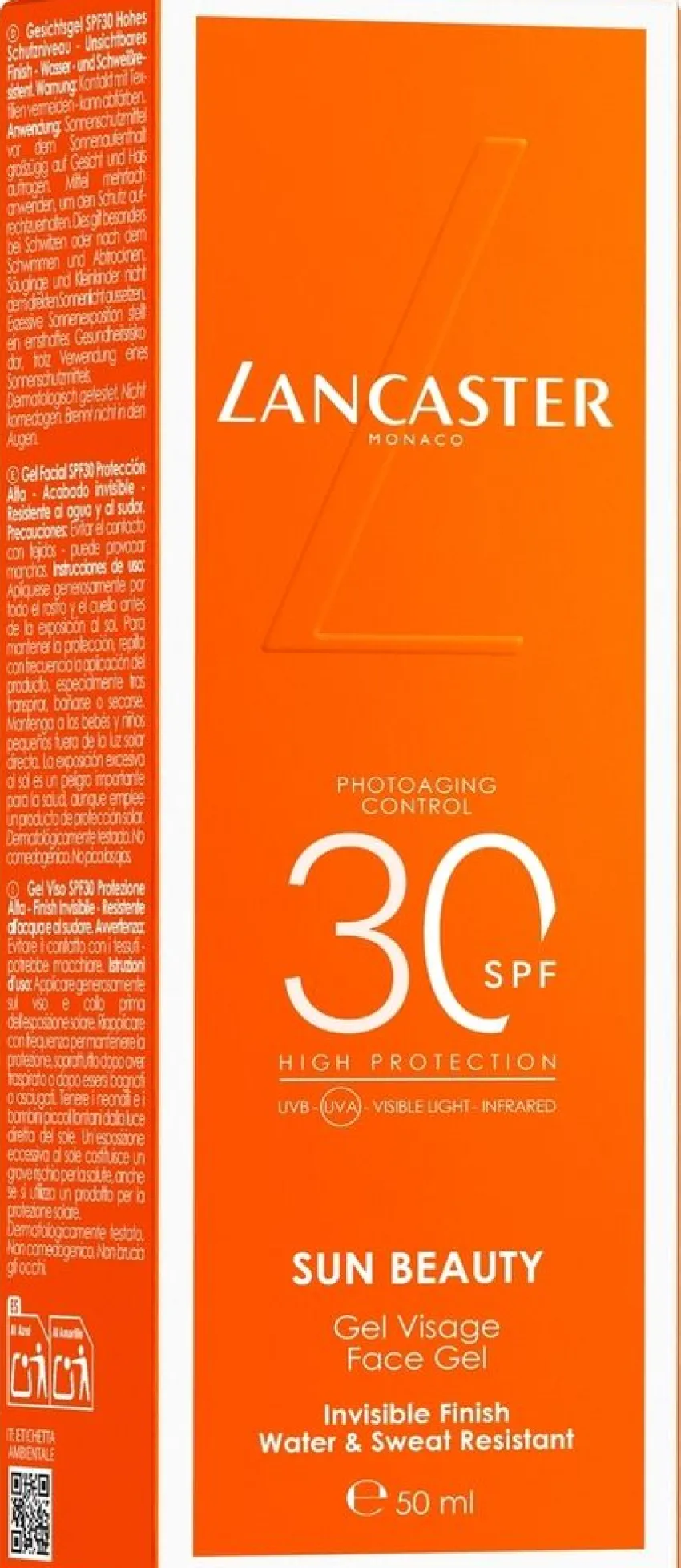 Online Lancaster Sun Beauty Face Gel SPF30