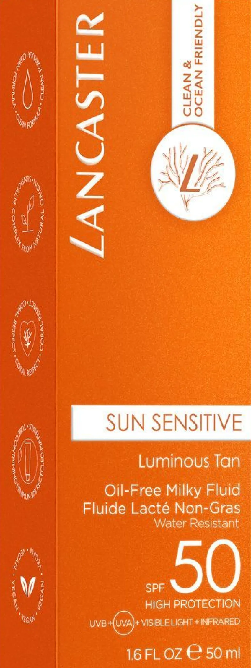 New Lancaster Sun Sensitive Milky Fluid SPF 50