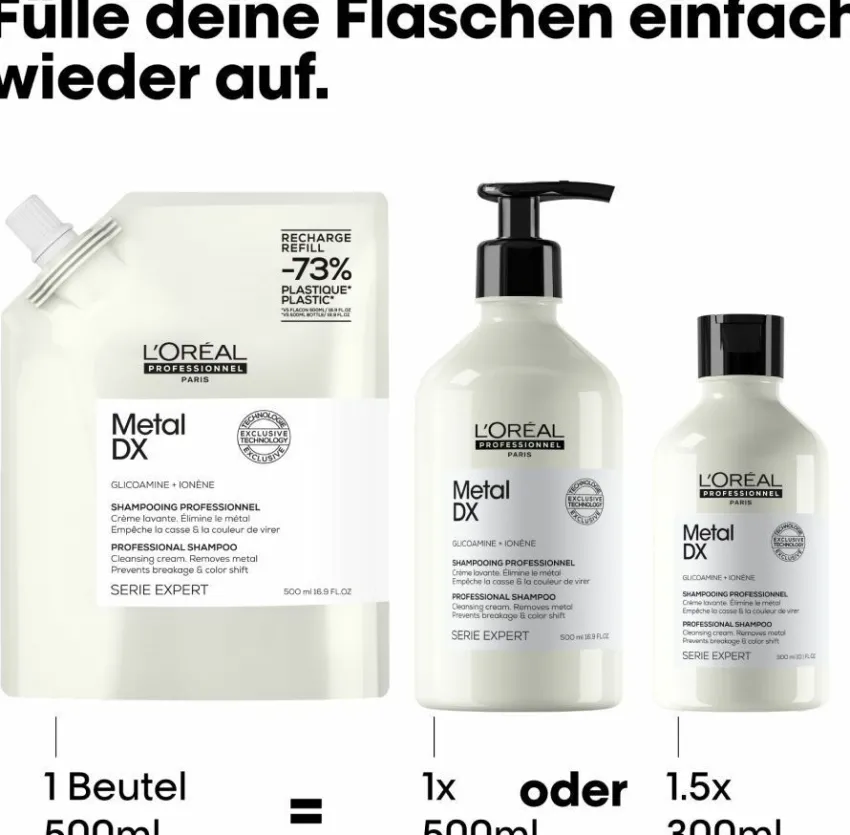 Best L'Oréal Professionnel Paris L'Oréal Série Expert Metal DX Refill Shampoo 500ml