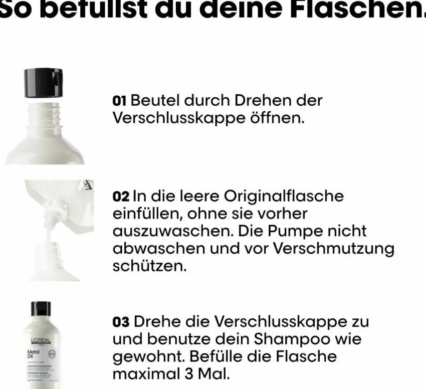 Best L'Oréal Professionnel Paris L'Oréal Série Expert Metal DX Refill Shampoo 500ml