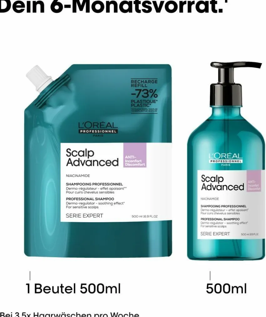 Fashion L'Oréal Professionnel Paris L'Oréal Série Expert Scalp Advanced Anti-Discomfort Dermo-Regulator Refill Shampoo 500ml