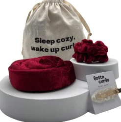 New Lotta Curls Lockenband Bordeaux Red
