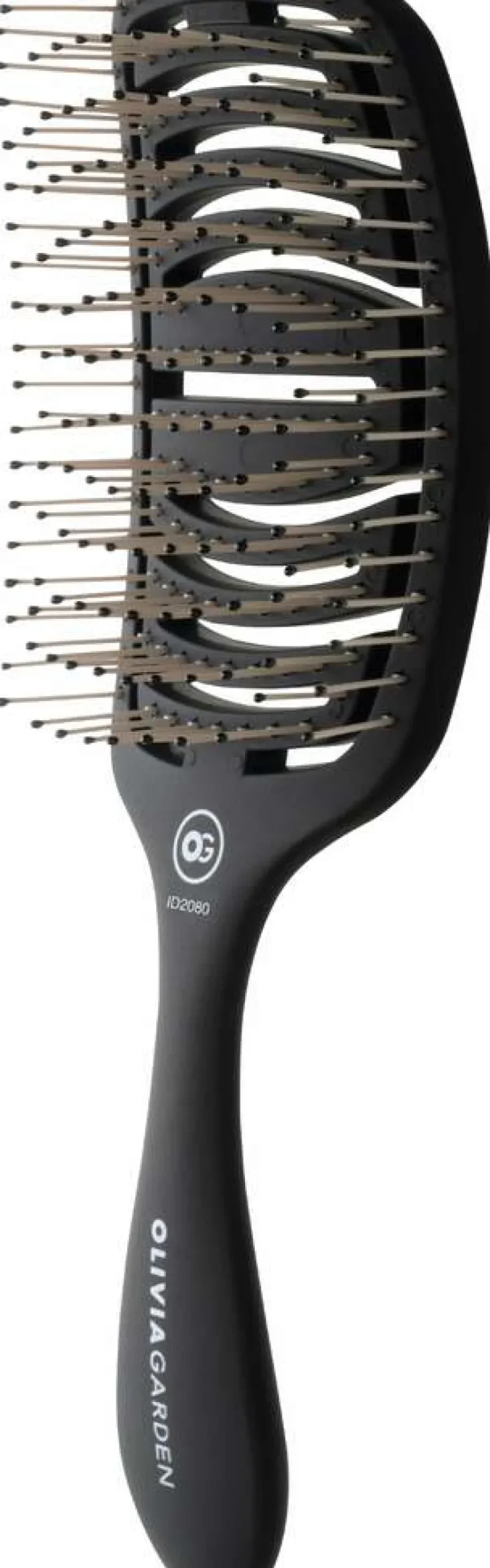 Sale Olivia Garden Essential Care Flex Thick Hair Bristles Matt Black