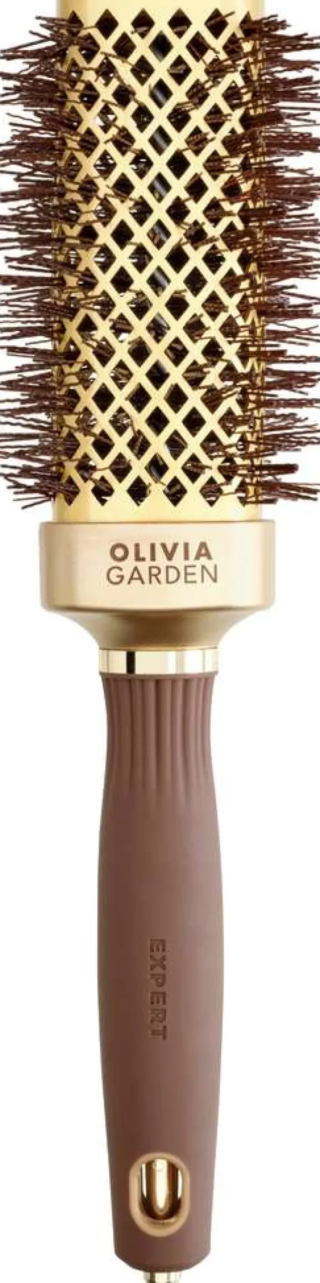Online Olivia Garden Expert Blowout Straight mit gewellten Borsten Gold & Braun