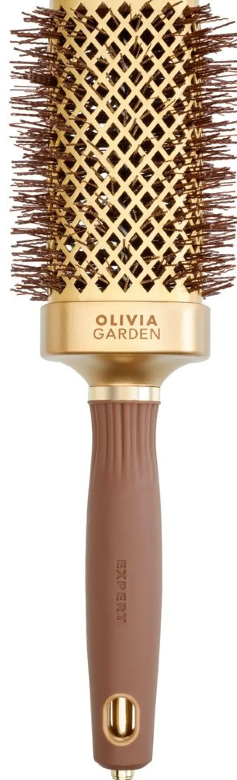 Online Olivia Garden Expert Blowout Straight mit gewellten Borsten Gold & Braun