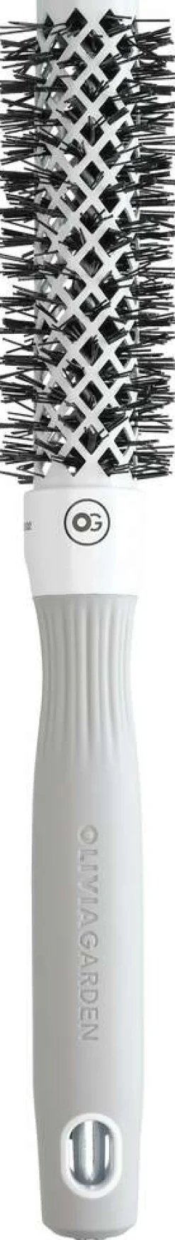 Outlet Olivia Garden Expert Blowout Shine Rundbürste Weiß & Grau