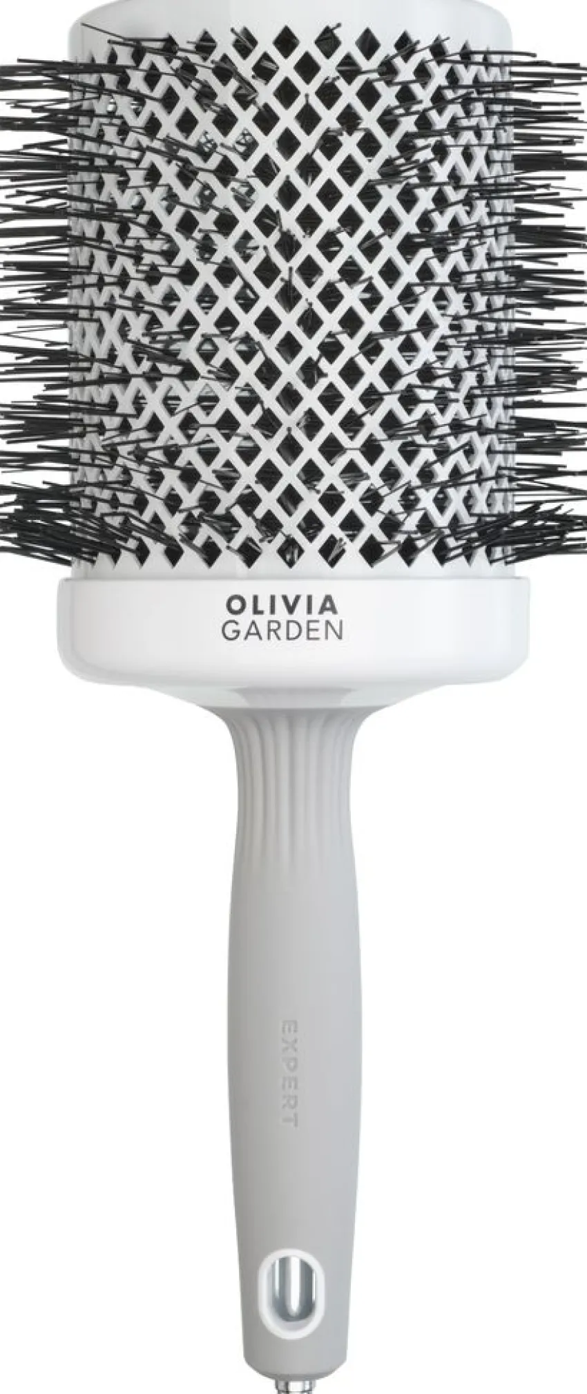 Outlet Olivia Garden Expert Blowout Shine Rundbürste Weiß & Grau