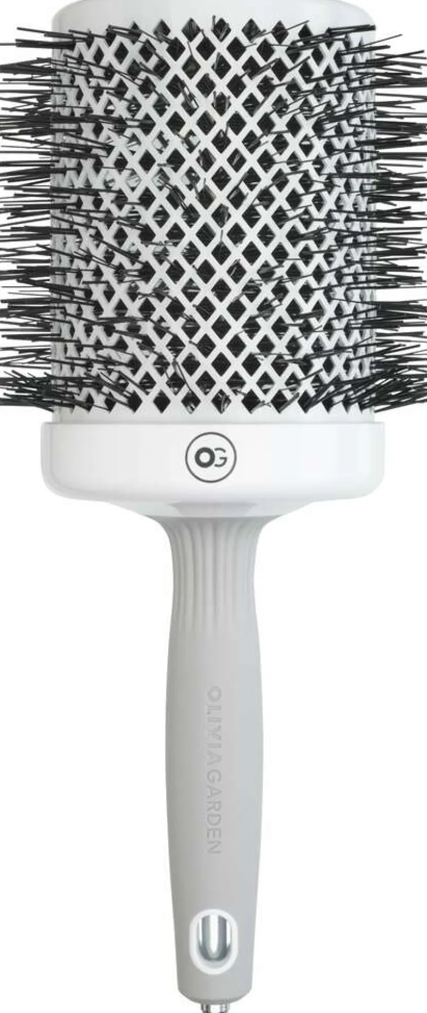Outlet Olivia Garden Expert Blowout Shine Rundbürste Weiß & Grau