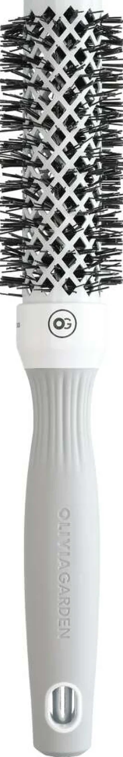 Outlet Olivia Garden Expert Blowout Shine Rundbürste Weiß & Grau