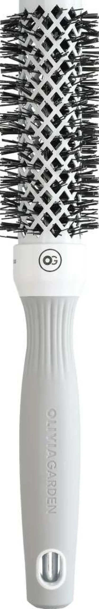 Outlet Olivia Garden Expert Blowout Shine Rundbürste Weiß & Grau