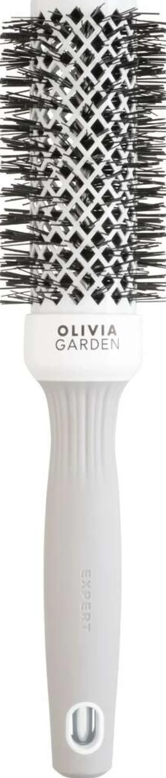 Outlet Olivia Garden Expert Blowout Shine Rundbürste Weiß & Grau