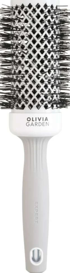 Outlet Olivia Garden Expert Blowout Shine Rundbürste Weiß & Grau