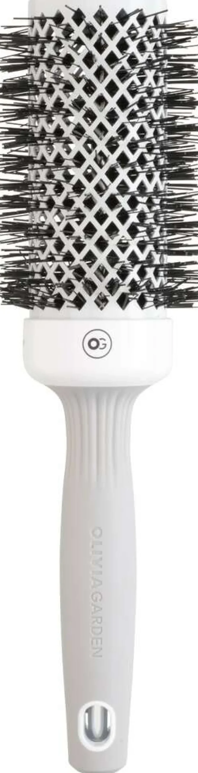 Outlet Olivia Garden Expert Blowout Shine Rundbürste Weiß & Grau
