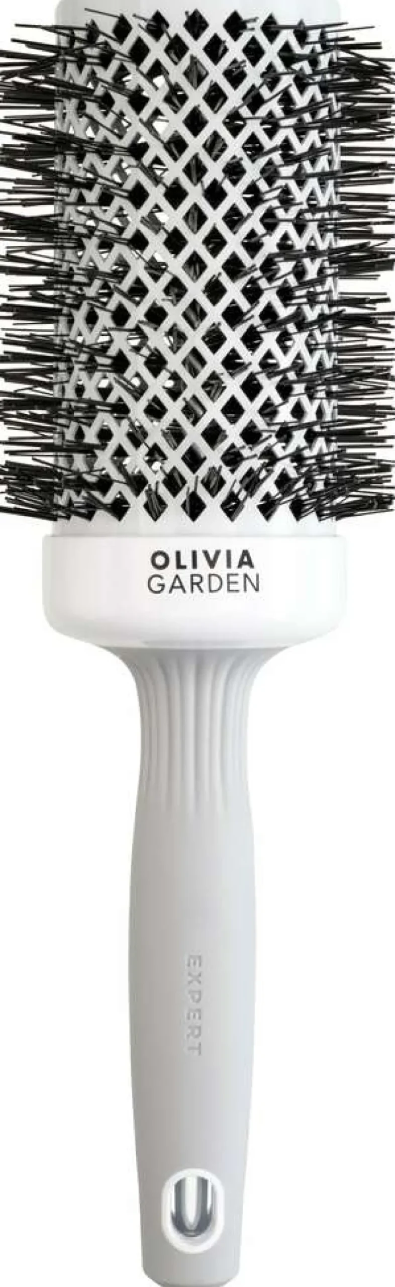 Outlet Olivia Garden Expert Blowout Shine Rundbürste Weiß & Grau