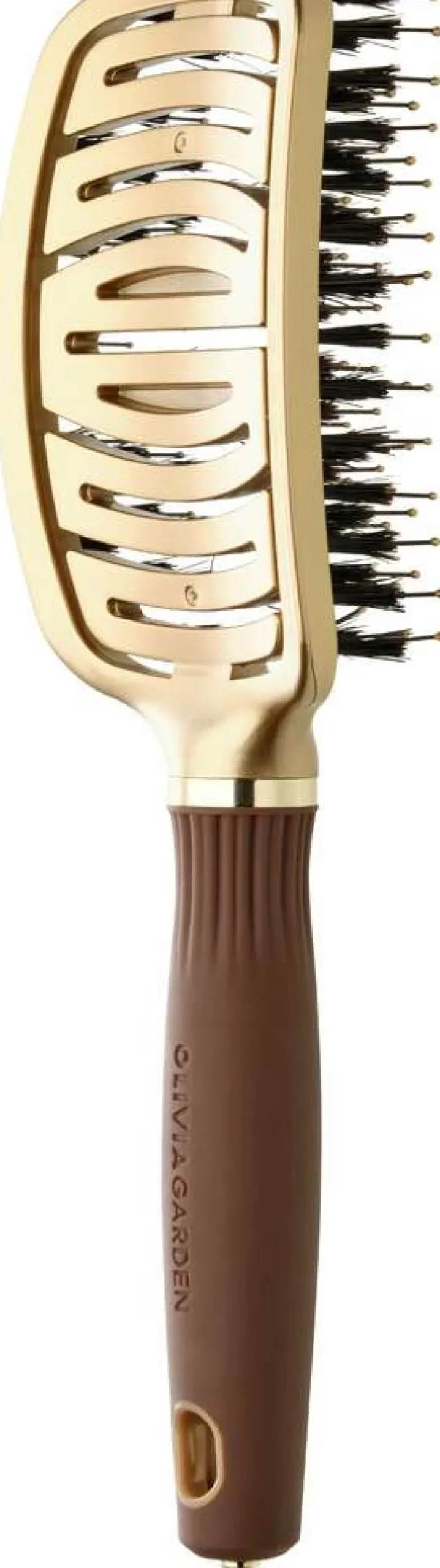 Clearance Olivia Garden Expert Care Flex mit Wildschwein- und Nylonborsten Gold & Braun