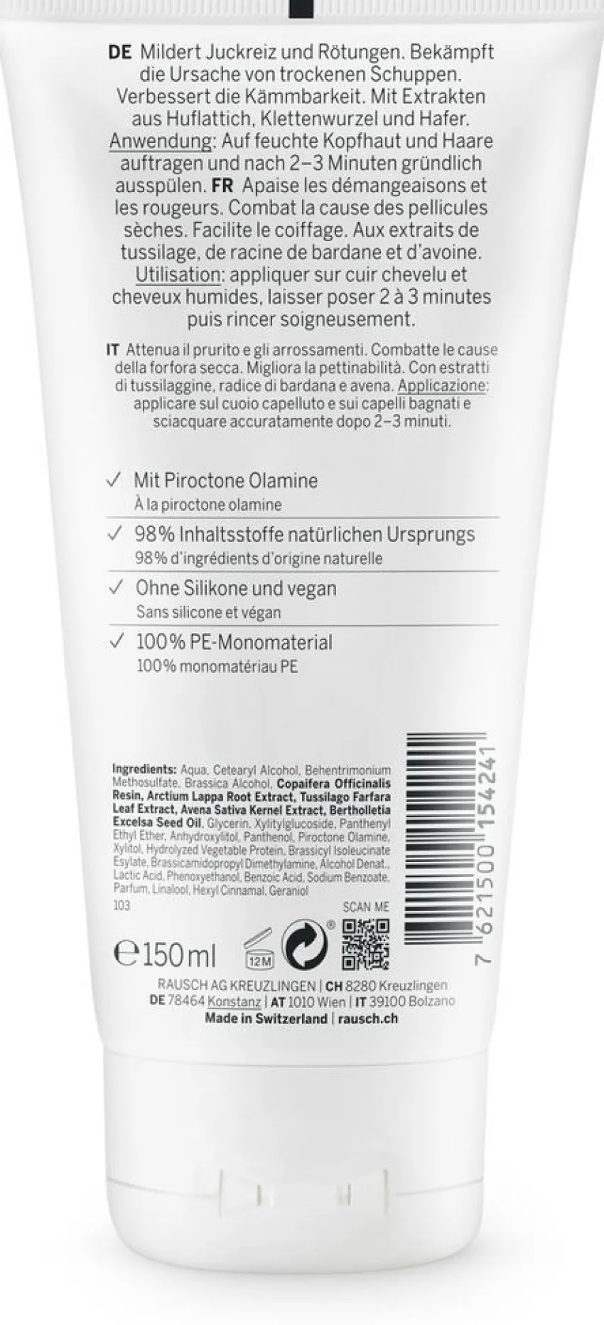 Hot Rausch Anti-Schuppen Conditioner mit Huflattich