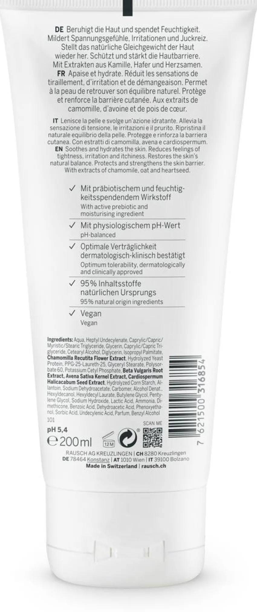 Clearance Rausch Sensitive Body Lotion mit Kamille
