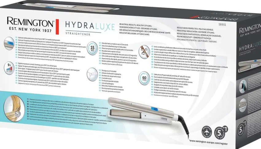 New Remington HYDRAluxe Haarglätter S8901
