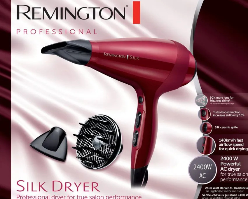 Fashion Remington Silk Ionen-Haartrockner mit AC-Motor AC9096