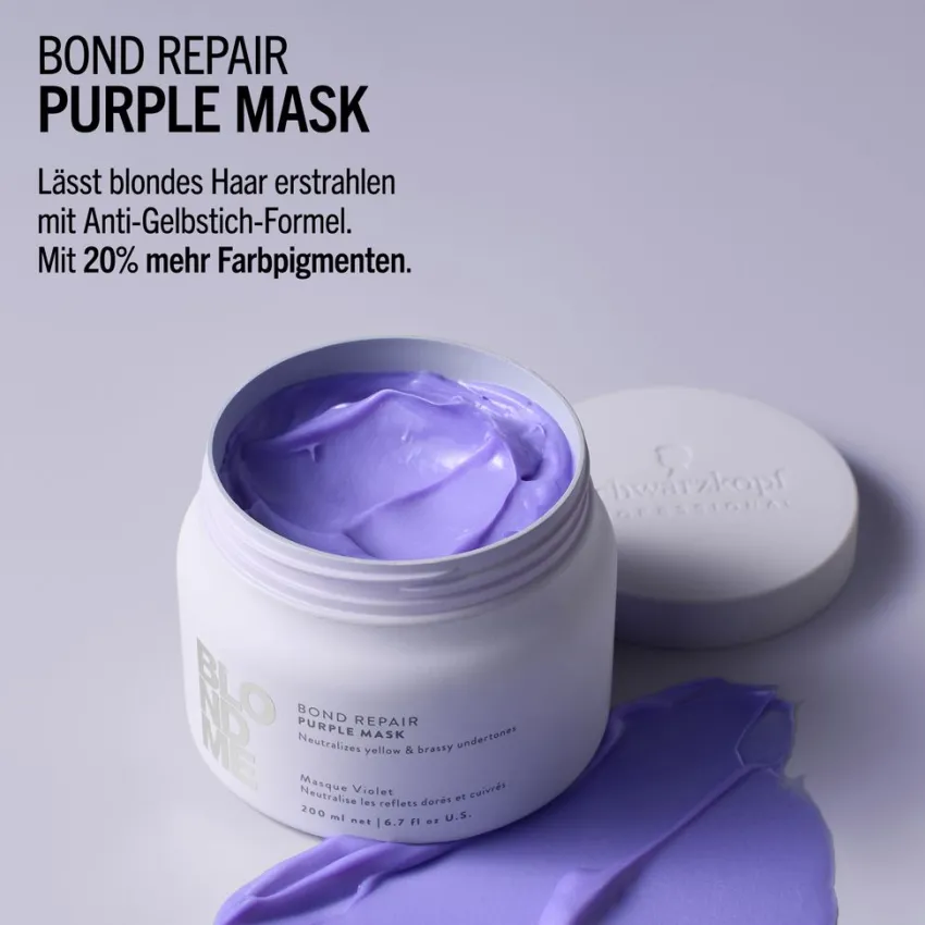 Clearance Schwarzkopf Professional Schwarzkopf Blondme Bond Repair Purple Mask
