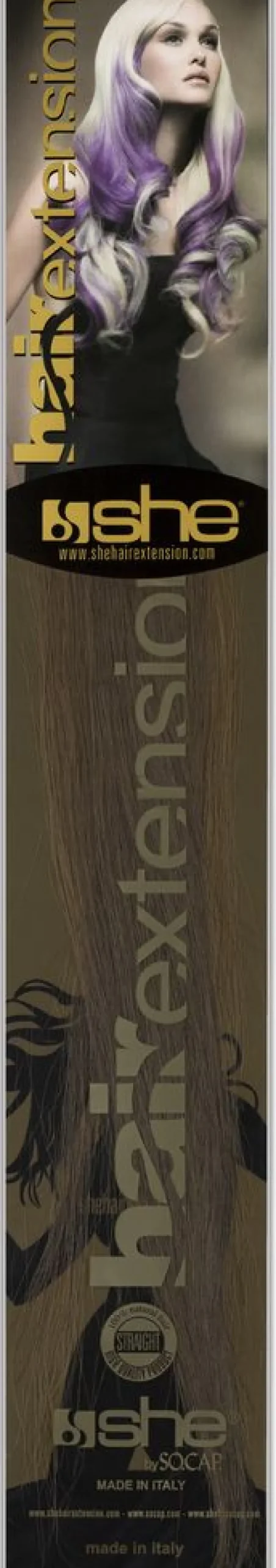 Best SHE Professionals SHE Bonding Extensions Dunkelgoldblond Farbe 12