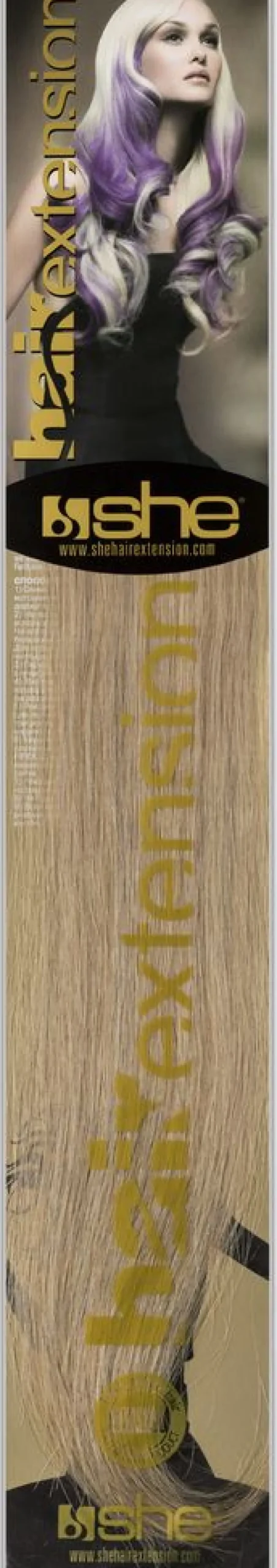 New SHE Professionals SHE Bonding Extensions Hell-Natur-Asch-Blond Farbe 19