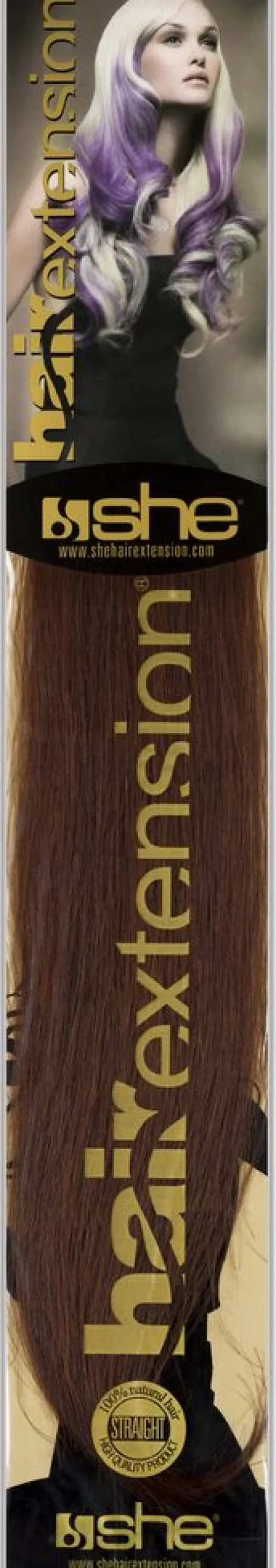 Best SHE Professionals SHE Bonding Extensions Hellbraunmahagoni Farbe 33