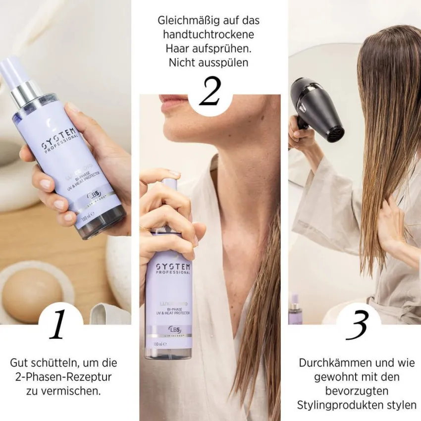 Fashion System Professional Lipid Code LuxeBlond Bi-Phase UV & Heat Protector
