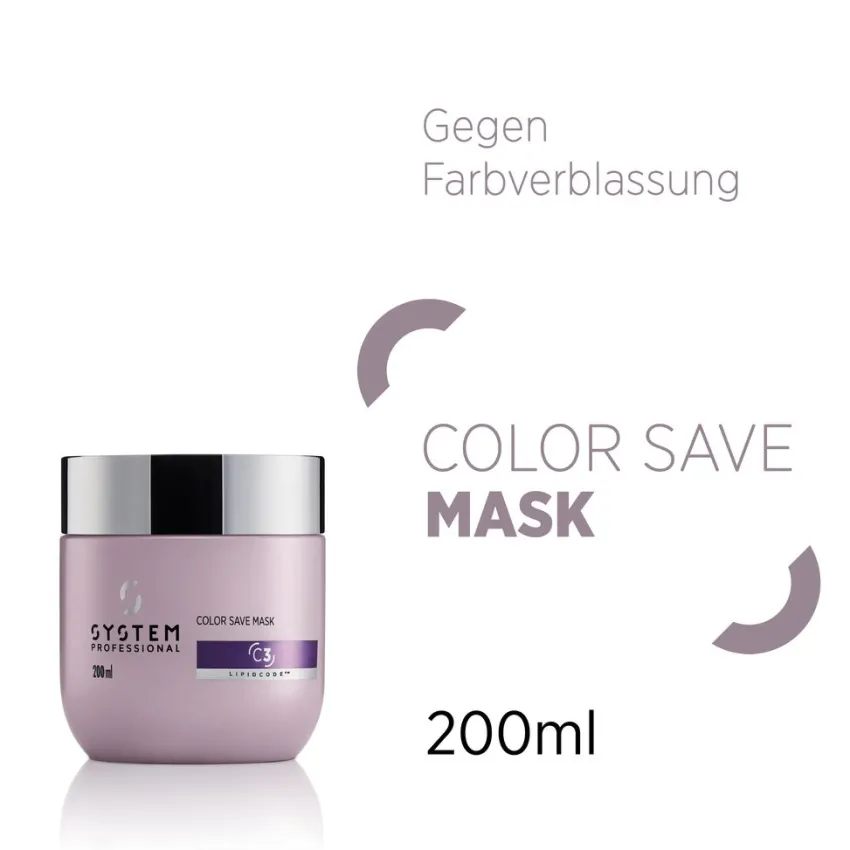 New System Professional Lipid Code Color Save Mask