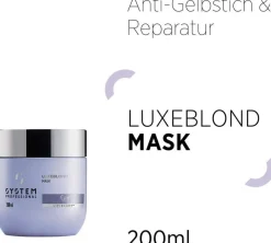 New System Professional Lipid Code LuxeBlond Mask