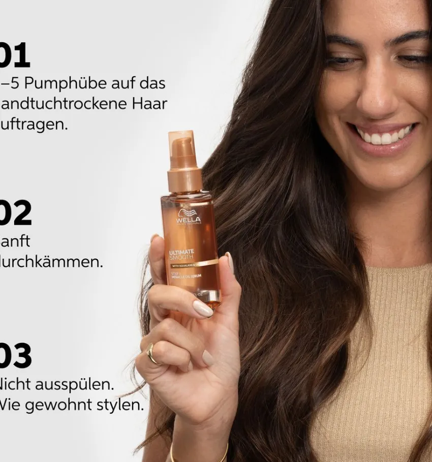 Hot Wella Ultimate Smooth Miracle Oil Serum